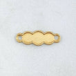 Charm Nuble Plate 0.6gr / 0.9in / Bordered 18K Gold ©