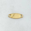 Charm Oval Plate 0.45gr / 1.9cm (0.7in) / 18K Gold