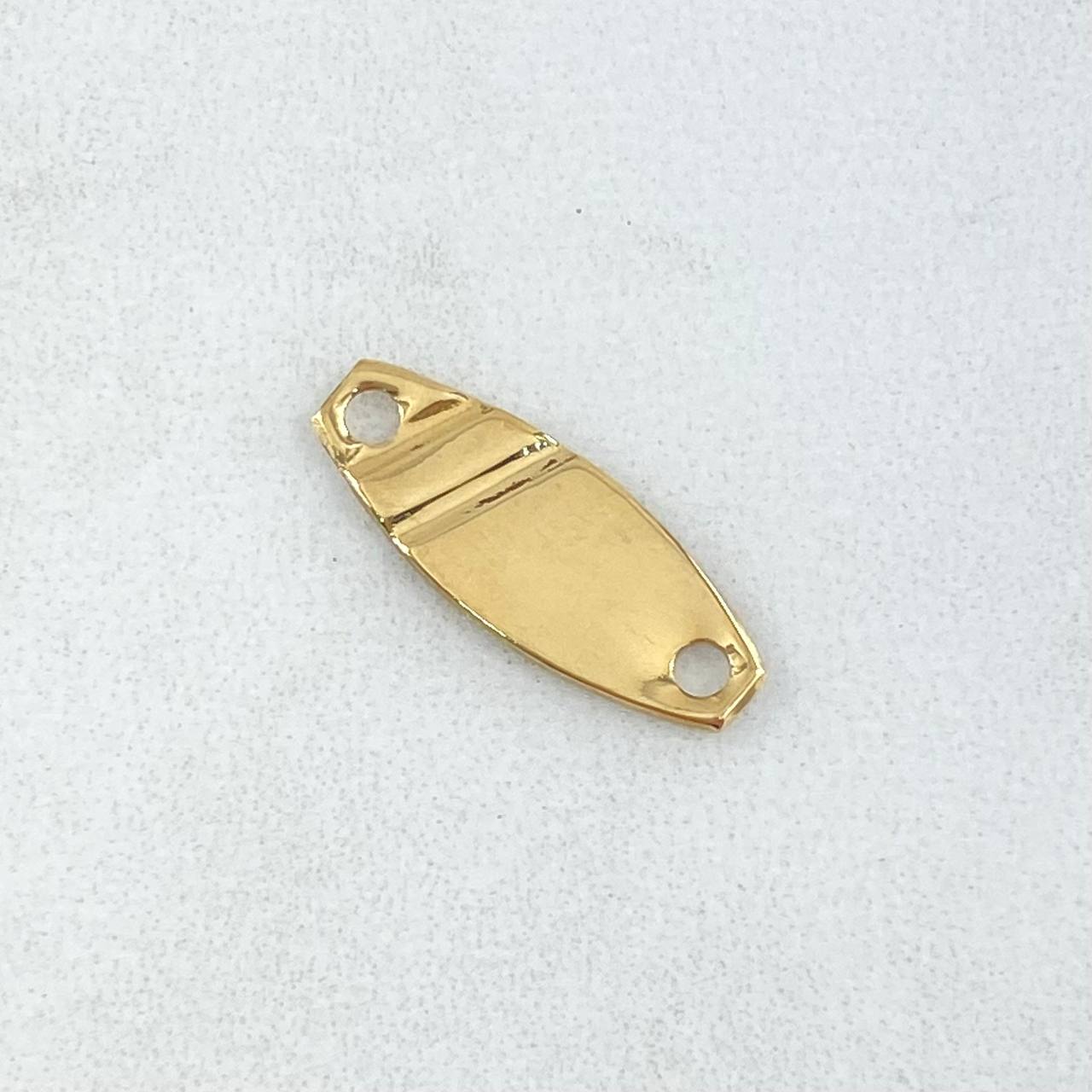 Charm Oval Plate 0.45gr / 1.9cm (0.7in) / 18K Gold