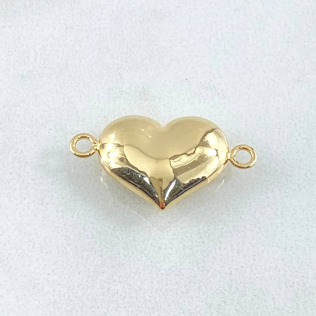 Herraje Corazon 0.8gr / 1.9cm / Troquelado Oro Amarillo 18K