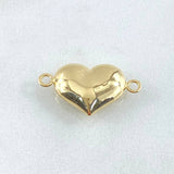 Herraje Corazon 0.8gr / 1.9cm / Troquelado Oro Amarillo 18K