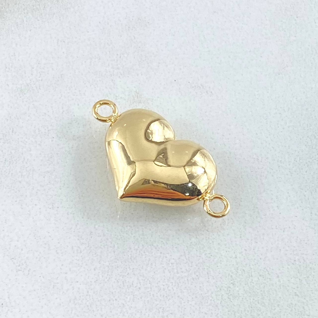 Herraje Corazon 0.8gr / 1.9cm / Troquelado Oro Amarillo 18K