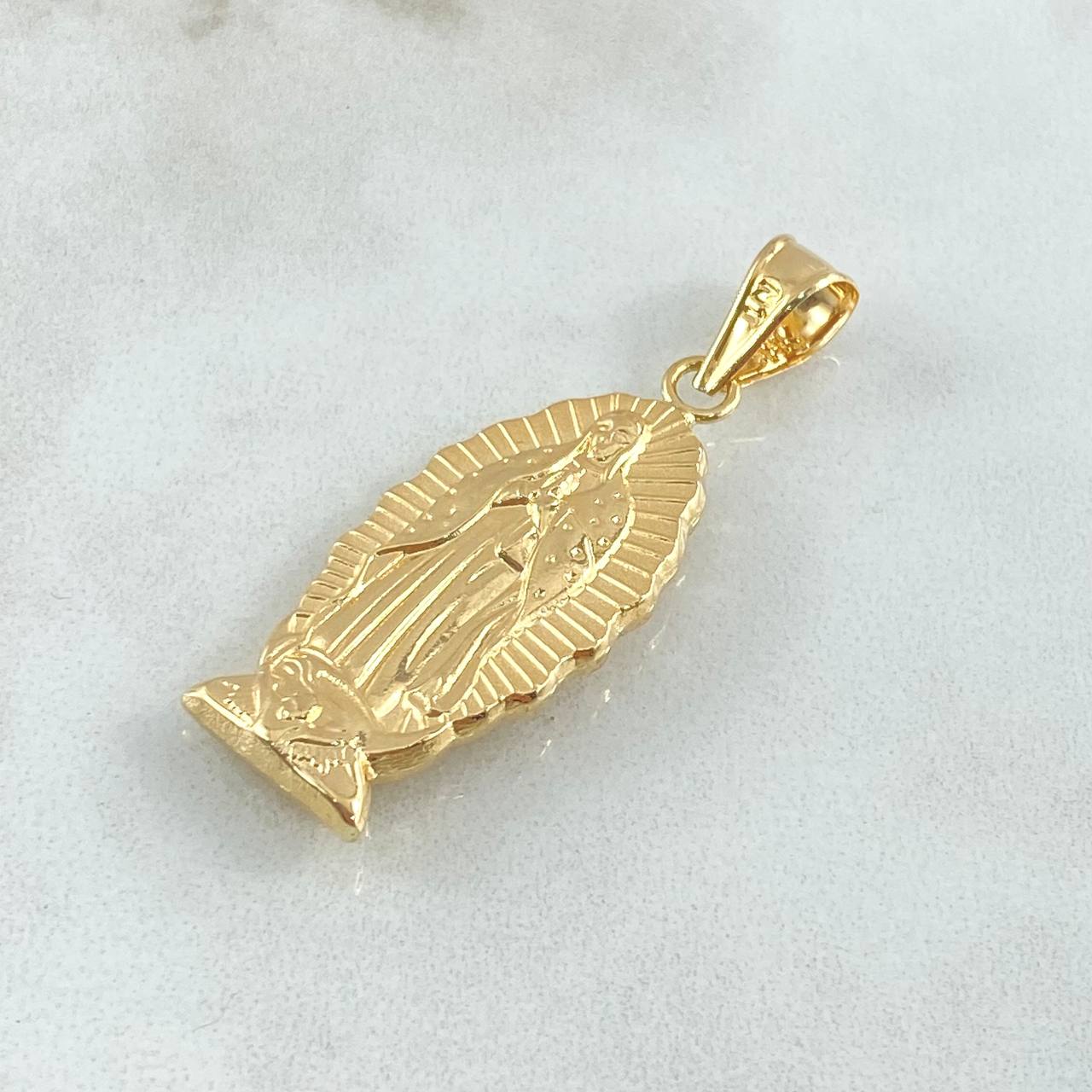 Pendant Virgin Guadalupe 2.45gr / 1.7in / 4.3cm / Yellow Gold Silhouette 18K ©