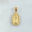 Dije Virgen Guadalupe Silueta Rallado 0.65gr / 3/4 in / Oro Amarillo 18K ©
