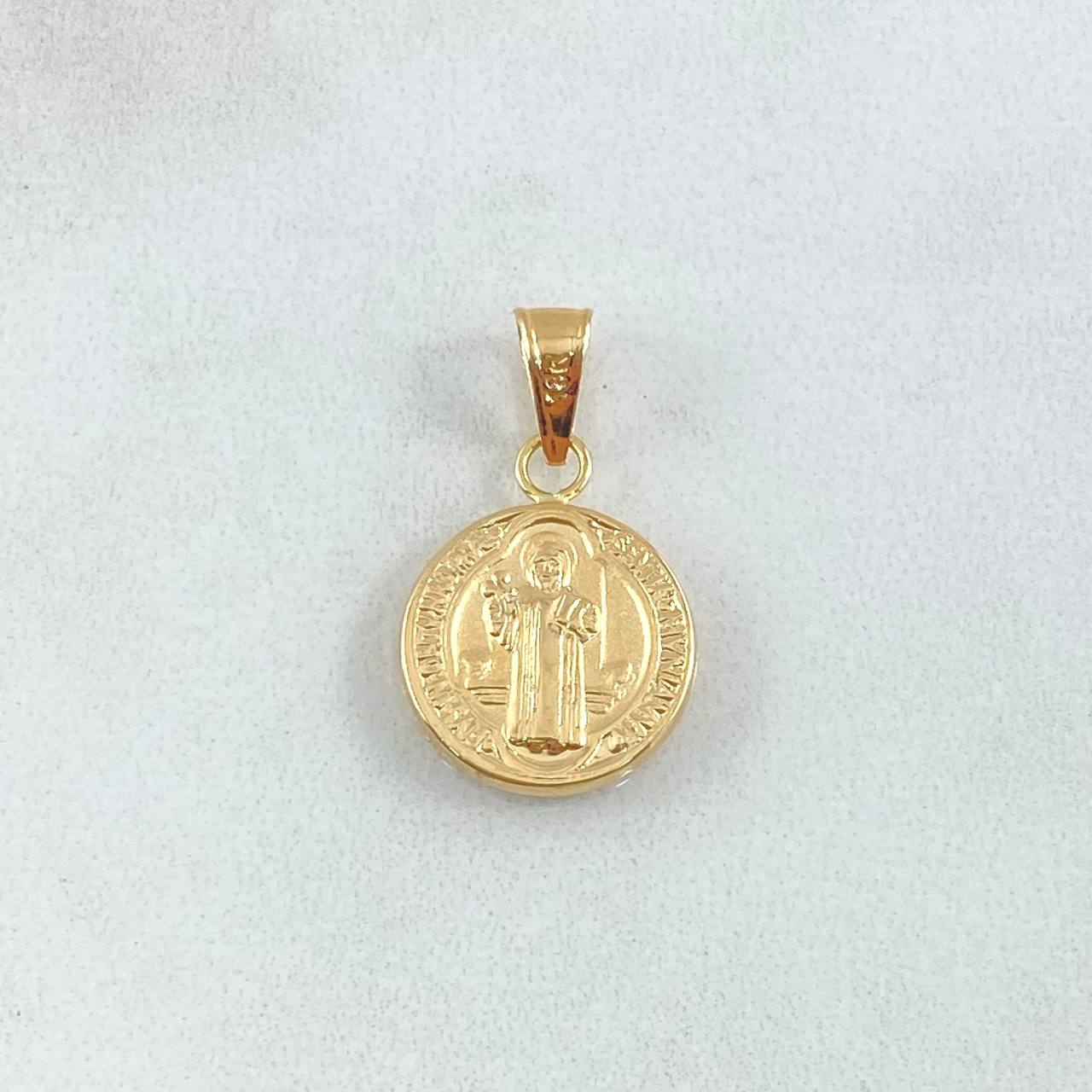 Dije San Benito 0.8gr / 2.3cm / Troqueado Oro Amarillo 18K ©