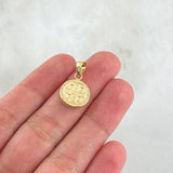 Dije San Benito 0.8gr / 2.3cm / Troqueado Oro Amarillo 18K ©