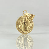 Dije San Benito 0.8gr / 2.3cm / Troqueado Oro Amarillo 18K ©