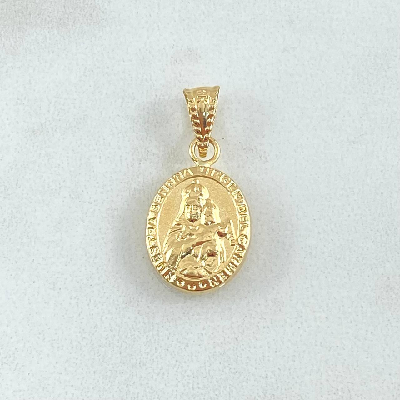 Dije Virgen Del Carmen 0.9gr / 2.2cm / Troquelada Oro Amarillo 18K ©