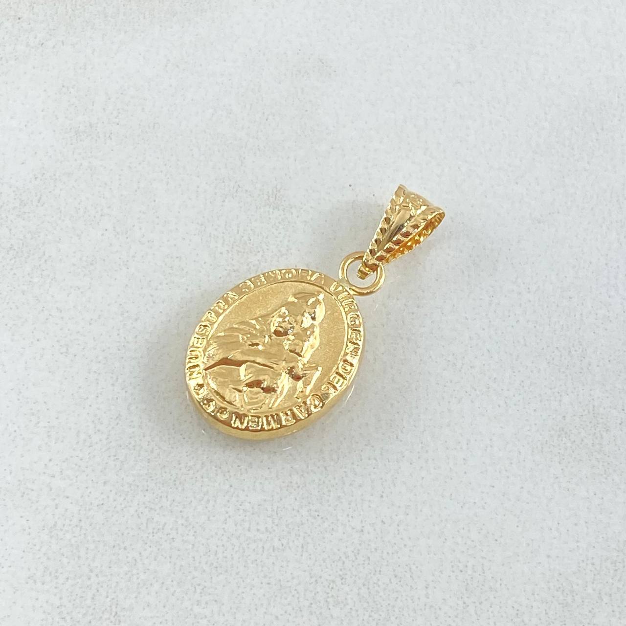 Dije Virgen Del Carmen 0.9gr / 2.2cm / Troquelada Oro Amarillo 18K ©