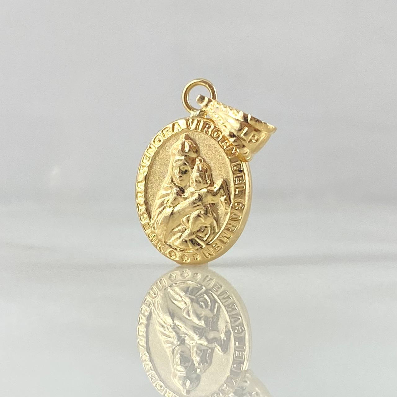 Dije Virgen Del Carmen 0.9gr / 2.2cm / Troquelada Oro Amarillo 18K ©