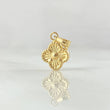 Charm Clover 0.45gr / 0.6in / Stamped 18K Yellow Gold *