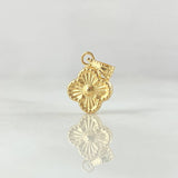 Pendant Clover 0.45gr / 0.6in / Die-cut 18K Gold