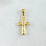 Dije Cruz Cristo 0.6gr / 1 in / Oro Amarillo 18K *