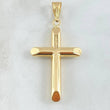 Pendant Cross 3.2gr / 2.2in / Flat Ends 18K Gold ©
