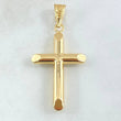 Dije Cruz Lisa 2.5gr / 4.5cm / Oro 18K