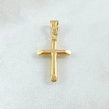 Dije Cruz 1gr / 3.2cm / Punta Plana Oro Amarillo 18K
