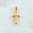 Pendant Cross 1.05gr / 1.3in / Flat Ends 18K Gold ©