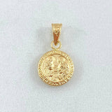 Dije Sagrada Familia 0.5gr / 1.7cm / Cargador Liso Oro Amarillo 18K ©