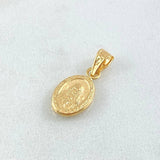 Dije Rosa Mistica 0.45gr / 1.8cm / Cargador Liso Oro Amarillo 18K ©
