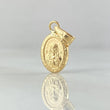 Dije Rosa Mistica 0.45gr / 1.7cm / Troquelado Oro Amarillo 18K