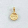 Pendant 0.5gr / 0.6in / Bordered Bail 18K Gold *