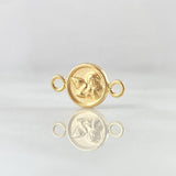 Charm Angel 0.35gr / 0.6in / Matte 18K Gold *