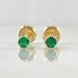 Topos Bisel 0.5gr / 3.6mm Circon Verde Oro Amarillo 18K (Joya) ©