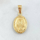Dije Rosa Mistica 1.3gr / 3cm / Troquelado Oro Amarillo 18K
