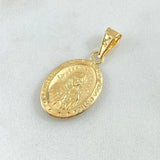 Dije Rosa Mistica 1.25gr / 3cm / Troquelado Oro Amarillo 18K *
