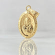 Dije Rosa Mistica 1.25gr / 3cm / Troquelado Oro Amarillo 18K *