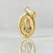 Pendant Rosa Mystica Virgin 0.9gr / 1.0in / Stamped 18K Yellow Gold ©