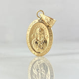 Pendant Rosa Mystica Virgin 0.9gr / 1.0in / Stamped 18K Yellow Gold ©