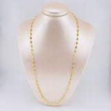 Cadena Rustica Tornillo Diamantado 8.6 g / 24 1/2 in / 3.5 mm Oro Amarillo 18K