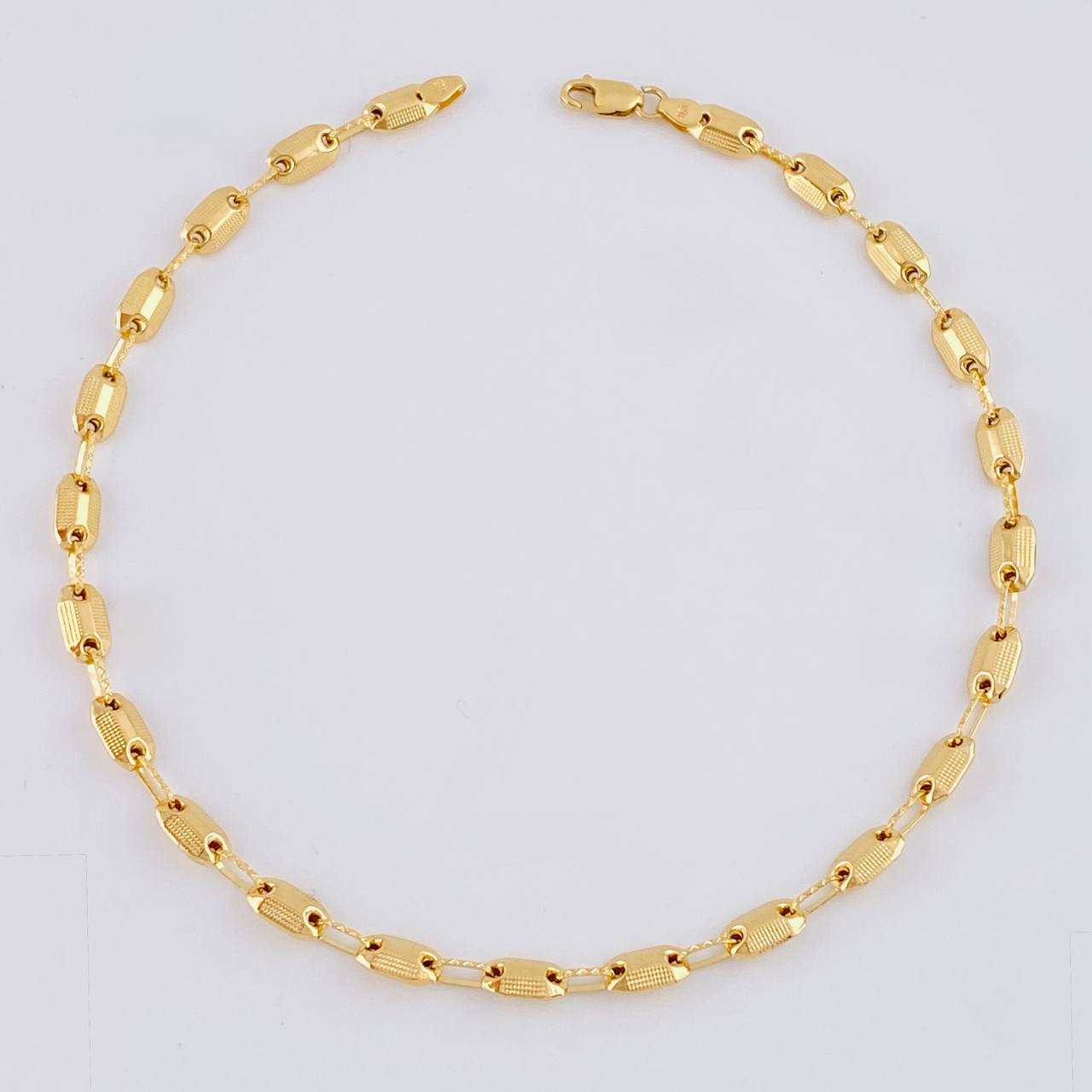 Tobillera Rustica Adije 4.65 g / 10 1/2 in / 4.3 mm Oro Amarillo 18K