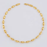 Tobillera Rustica Adije 4.65 g / 10 1/2 in / 4.3 mm Oro Amarillo 18K