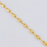 Tobillera Rustica Adije 4.65 g / 10 1/2 in / 4.3 mm Oro Amarillo 18K