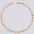 Tobillera Rustica Tornillo Diamantado 3.9 g / 10 1/4 in / 3.6 mm Oro Amarillo 18K