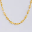 Rustic Chain Crossed Crown 12.4 g / 24 1/4 in / 4.2 mm 18K Yellow Gold