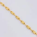 Rustic Screw Diamond Cut Chain 9.65 g / 24 1/4 in / 3.9 mm 18K Yellow Gold