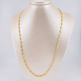 Rustic Screw Diamond Cut Chain 9.65 g / 24 1/4 in / 3.9 mm 18K Yellow Gold