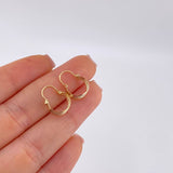 Candongas Ash Tres Lineas 1 g / 1/2 in Tres Oros 18K