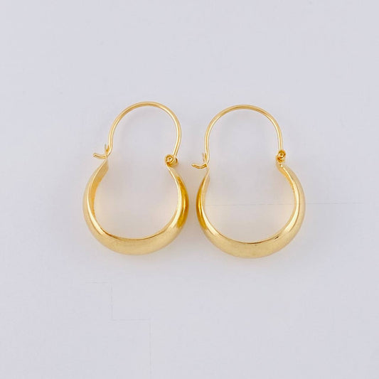 Hoop Earrings Ash 0.95 g / 3/4 in Yellow Gold 18K