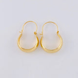 Hoop Earrings Ash 0.95g / 3/4 in 18K Yellow Gold