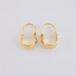 Hoop Earrings Ash 0.6 g / 1/2 in 18K Yellow Gold