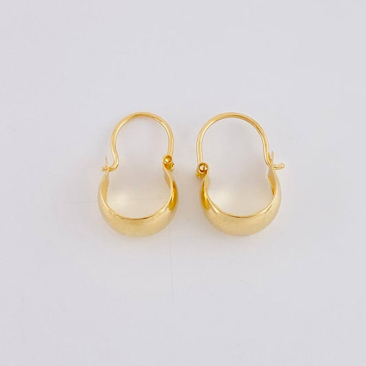 Hoop Earrings Ash 0.75 g / 3/4 in Yellow Gold 18K