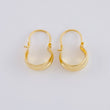 Candongas Ash Divididas 0.6 g / 1/2 in Oro Amarillo 18K