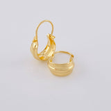 Candongas Ash Divididas 0.75 g / 3/4 in Oro Amarillo 18K