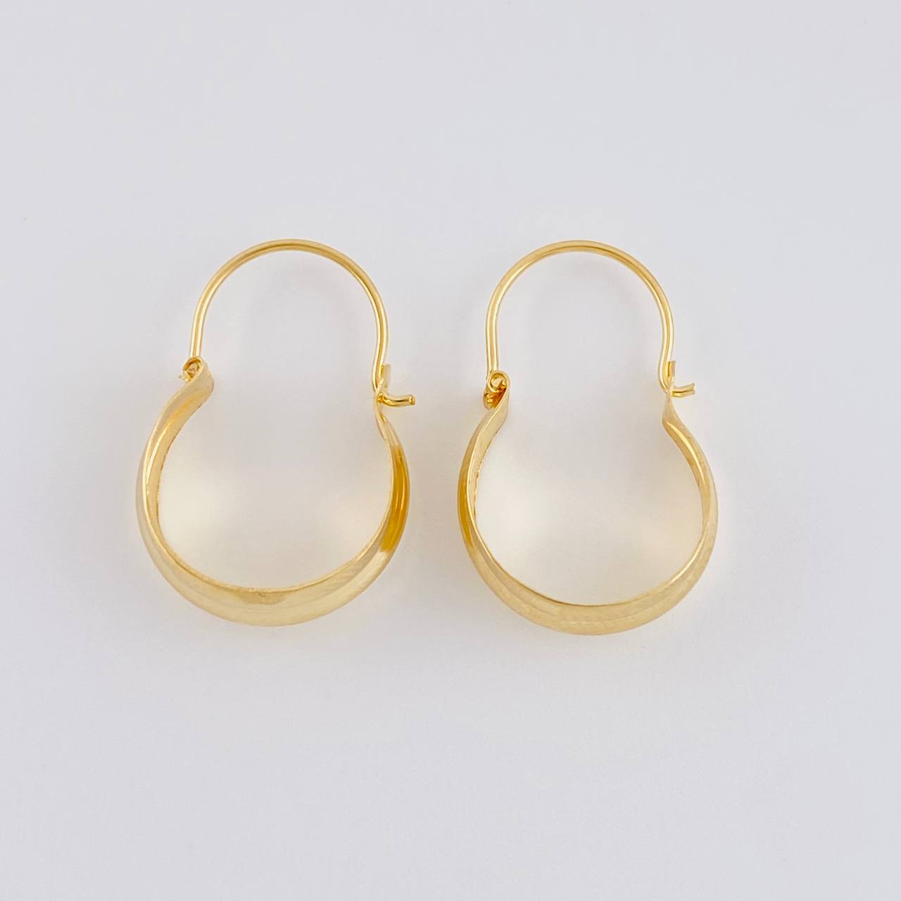 Candongas Ash Divididas 0.9 g / 3/4 in Oro Amarillo 18K