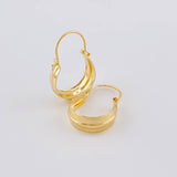 Candongas Ash Divididas 0.9 g / 3/4 in Oro Amarillo 18K