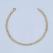 Pulso Tipo Militar 2.5gr / 19cm / 3mm Bolas Diamantadas Oro Amarillo 18K &